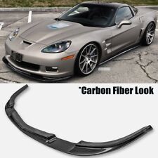 Zr1 Style Carbon Fiber Front Bumper Lip Splitter For 05-13 Corvette C6 Z06 Eos