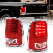 Pair Chromered Led Tail Lights Tail Lamp For 2013-2018 Dodge Ram 1500 2500 3500