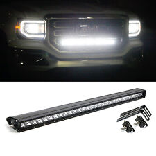 150w 30 Cree Led Light Bar Wbehind Grille Bracket Wiring For 14-18 Gmc Sierra