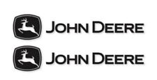 2x For John Deere Premium Vinyl Sticker 2-pack Black 9 12 15 24 Or 36