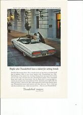 2 Original 1964 Ford Thunderbird Vintage Print Ad Adscoupe Or Convertible