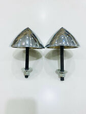 1957 Chevy Front Accessory Bumper Bullets Chrome Pair.