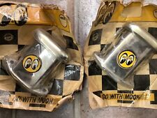 Brand New Pair Tall Moon Breathers Valve Cover Crankcase Hot Rod Drag Racing.
