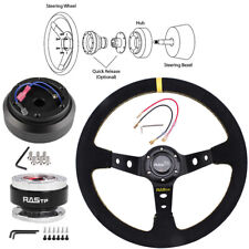 For 96-00 Honda Civic Ek Suede Steering Wheelshort Hub Adapterquick Release