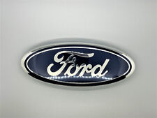 Blue Chrome 2005-2014 Ford F150 Front Grille Logo 9 Inch Oval Emblems