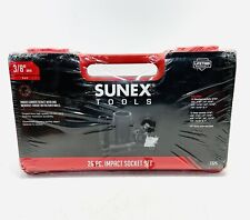 Sunex 3325 25 Pc 38dr Sae 6pt Master Impact Socket Set