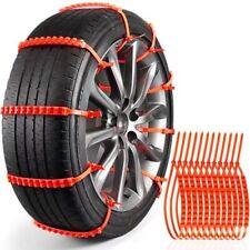 Snow Chains For Carsuvtrucks Zip Tie Tires Chain For Snow Mud Sand 12-pack