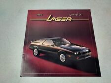 Vintage 1985 Chrysler Laser Turbo Coupe Car Brochure Catalog 11 X 11