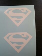 2 Superman Vinyl Decal Bumper Sticker Jdm For Car Windows Truck Laptop Cups