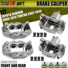 4pcs Brake Calipers Front Rear For Toyota Sequoia 2008-2015 Tundra 2007-2015