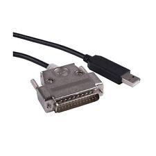 Usb To Db25 Rs232 Serial Adapter Converter Cable Null Modem Ftdi Driver For S...