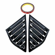 Glossy Black Side Window Louvers Scoop For 2012-2018 Ford Focus Mk3 Hatchback