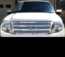 Fits 2007-2013 Ford Expedition 8mm 4pc Vertical Bars Overlay Billet Grille