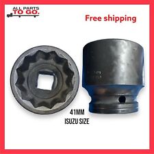 Impact Socket 41 Mm For Isuzu 34 In Drive 41mm 12 Point Inside Kit Of 2