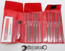 Snap-on Tools New Hbfn120b 12 Piece Swiss Pattern Miniature File Set Whandle