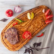 Olive Wood Cutting Board Wooden Meat Board With Drip Edge Juice Groove 18