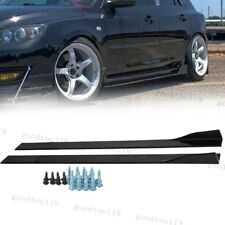 Pair Glossy Black For Mazda 3 2 5 6 Side Skirts Extension Panel Lip Us Fast