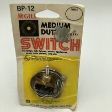 Vintage Mcgill Medium Duty Toggle Switch Bp-12 Lamp Appliance Stereo
