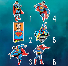 6 Superman Stickers