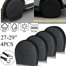 4pcs Waterproof Tire Covers Wheel Tyre Rv Trailer Camper Sun Protector 27-29
