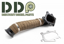 Ddp 3 Turbo Exhaust Pipe W Heatwrap For 01-04 Chevy Gmc 6.6 Lb7 Duramax