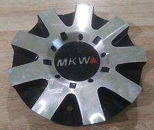 Mkw Wheels Gloss Black Silver Custom Wheel Center Cap C-8014-a