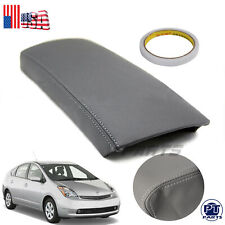 Fits Toyota Prius Leather Center Console Lid Armrest Cover Foam Gray 2004-2009