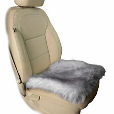 Zone Tech Gray Faux Sheepskin Car Seat Home Cushion Fur Pad Cover Warm Mat