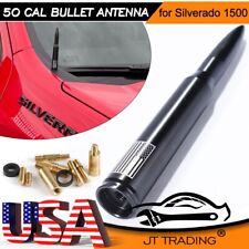 Bullet Antenna 50 Cal Black Flag For Chevy Gmc Truck Suv Silverado Sierra Denali