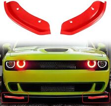 Front Splitter Bumper Lip Protector For Dodge Challenger Srt Hellcat 2015 Red