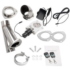2.5inch 63mm Remote Electric Exhaust Downpipe Cutout E-cut Out Valve Kit Remote