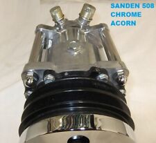 Sanden 508 Ac Compressor Fill - In Spacer Set-  Chrome Acorn Your Choice