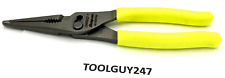 Snap On Tools Hi-viz 9 Talon Grip Long Nose Slip Joint Pliers Ln47acf Hv New
