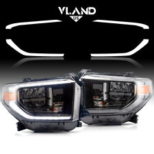 Vland Full Led For 2014-2021 Toyota Tundra Headlights Front Light Sets Wdynamic