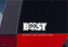 Boost Turbo Decal Sticker Twin Turbo Boosted Blown Race Self Adhesive Graphic