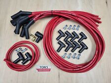 Tons 135 Red 8mm Silicone Spark Plug Wires Universal Chevy Gm Hei Distributor