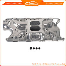 Silver Intake Manifold For Small Block Ford Sbf 289 302 Fe-series 4.3 4.7 5.0l
