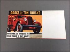 1936 Dodge Truck 1 12 Ton Vintage Sales Brochure Catalog - Pickup Kh Series