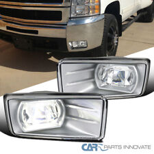Fits Chevy 07-14 Silverado Clear Smd Led Projector Fog Lights Bumper Lamps Pair