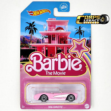 Barbie The Movie Hot Wheels Corvette 1956 2023 164 Scale Pink Diecast Toy Car