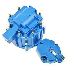 8 Cyl Hei Oem Distributor Cap Rotor Coil Cover Kit V8 Chevy Gm Ford Blue