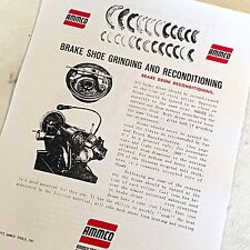 Ammco Brake Shoe Grinding Manual Setting Gauge Micrometers Safe-arc Grinders