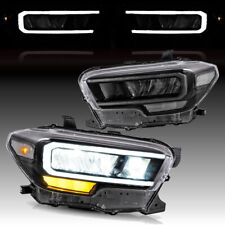 For 2016-2023 Toyota Tacoma Full Led Reflector Headlights Turn Sigal Front Lamps