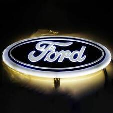 9 Inch White Led Emblem Light Badge For Ford Truck F150 05-14 Light Oval Badge
