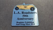 L.a. Roadsters Roadster 50th Anniversary 2014 Aluminum Car Dash Plaque