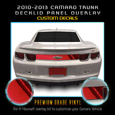 For 2010-2013 Camaro Trunk Deck Panel Overlay Accent Vinyl Decal - Chrome Mirror