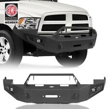 Front Bumper Cover Wwinch Plate Lights For 2009 2010 2011 2012 Dodge Ram 1500