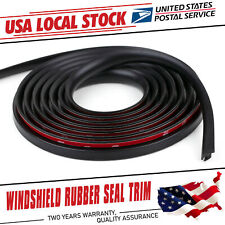 Universal 300cm 10ft Car Front Windshield Wiper Panel Hood Rubber Seal Strip