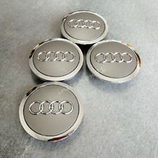 69mm Set Of 4 For Audi Gray Rim Cover Hub Wheel Center Caps Emblem 4b0601170a