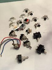 Lot Of Vintage Electrical Switches And Buttons For Parts Or Repairs